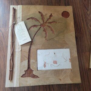Bali Handmade Photo Album - Natural Wood & Bamboo Paper - 80 (4x6)